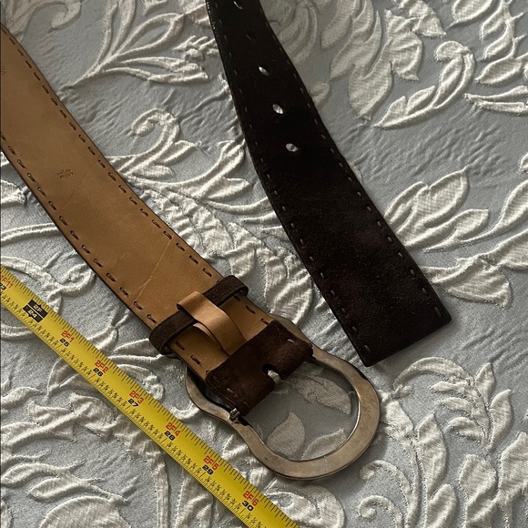 Prada Brown Suede  Belt - Picture 8 of 10